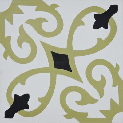 Agadir 8" x 8" Cement Patterned Wall & Floor Tile