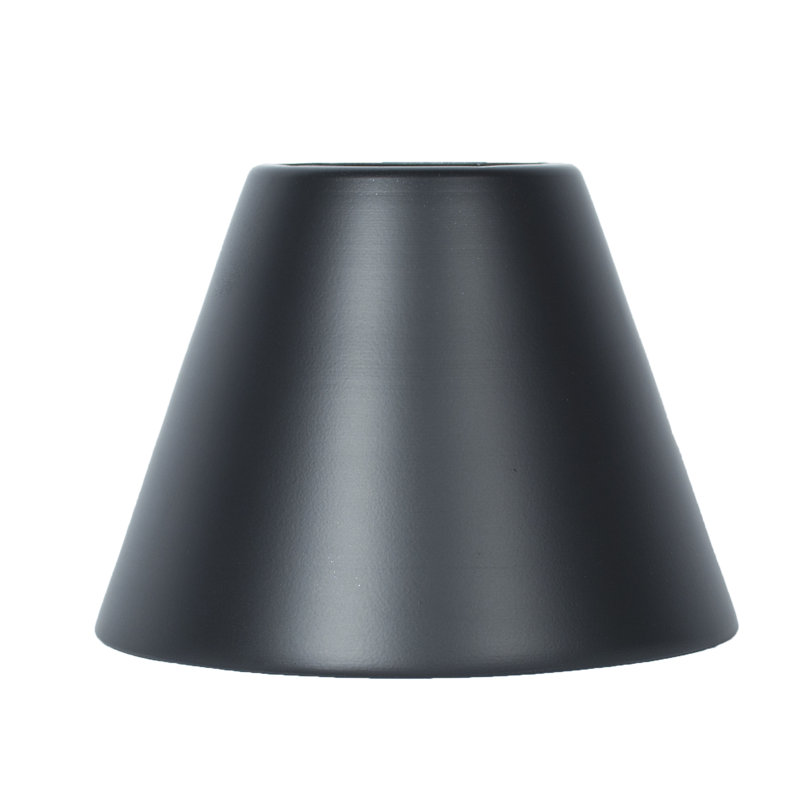 Abat-jour en métal en cloche (attache), Noir