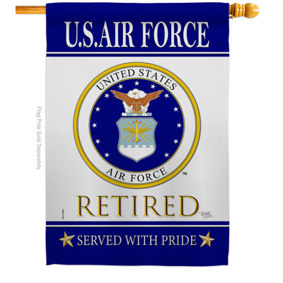 Polyester à 2 faces 40 x 28 po US Air force Drapeau pour la maison