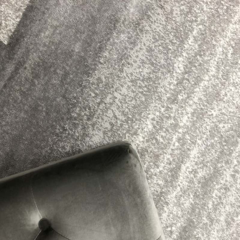 Tapis gris clair Gianna, Rectangle 3 pi 11 po x 5 pi 7 po