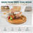 Round Edge Grain Teak Cutting Board - 15.75'' Round x 1'' Thickness