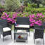 Ensemble de 4 chaises de patio pour l'extérieur