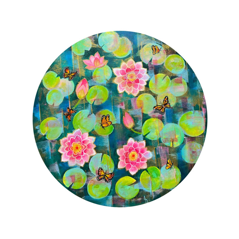 Nénuphars 2 | Acrylique sur toile | Par Amita Dand | Décoration murale