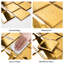 Carrelage carré en miroir 3 pouces Lovdeco Peel and Stick-132153477