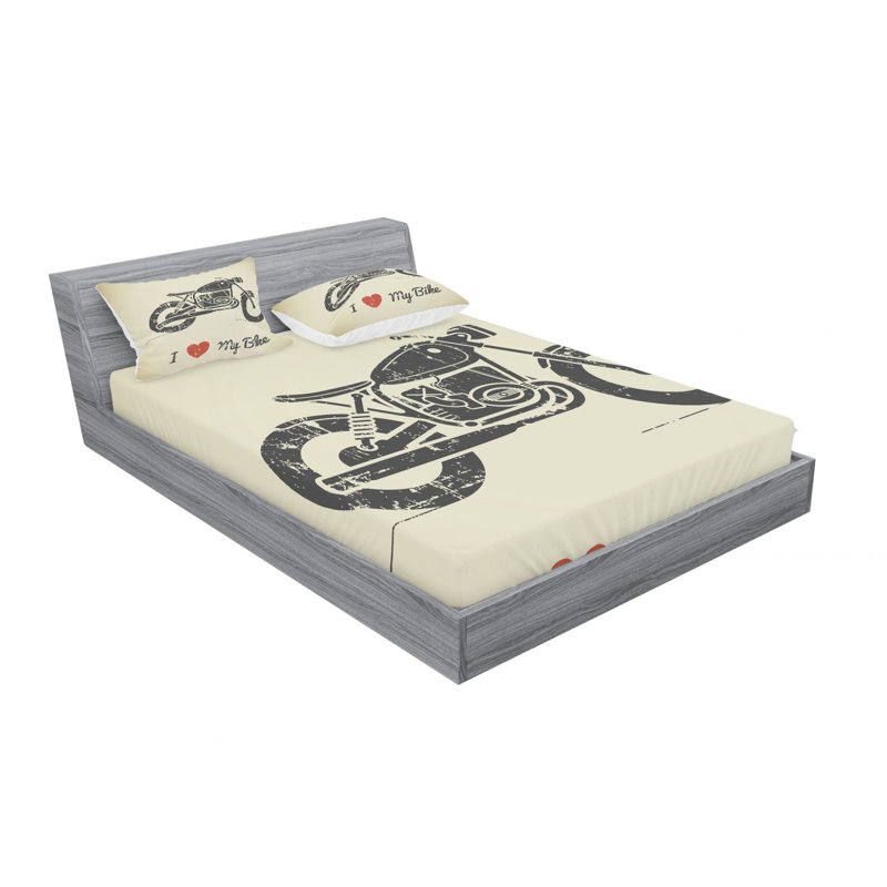 Microfiber Sheet Set, Queen Sheet Set with Fitted Sheet
