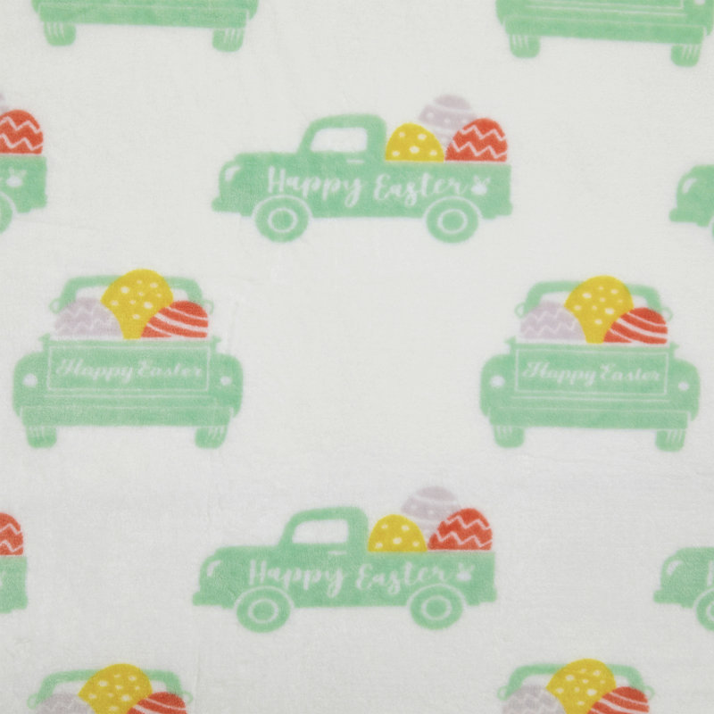 Kate Aurora Easter Pick Up Trucks Ultra Soft & Plush Oversized Throw Blanket