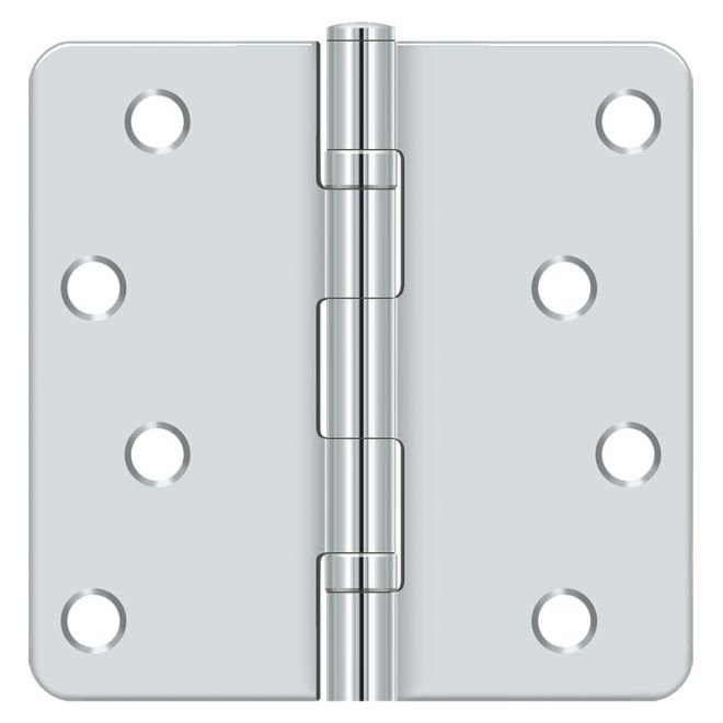 4" H x 4" W Butt Bearing Single Door Hinge (Set of 2) Deltana 