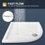 Hildebrand Composite Shower Tray  White-1386072318