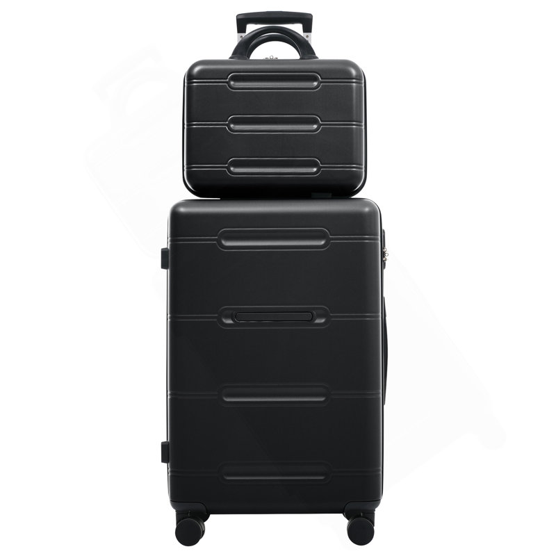 Ensemble de bagage 6 pièces, valise rigide avec roulettes doubles et verrou à mot de passe