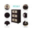Armoire de rangement pliante latérale classique élégante et tendance de 20 po, 4 - avec roulettes, plusieurs besoins de pièce, conception en couches pour