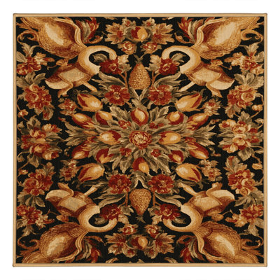 Tapis brun français lavable à la machine