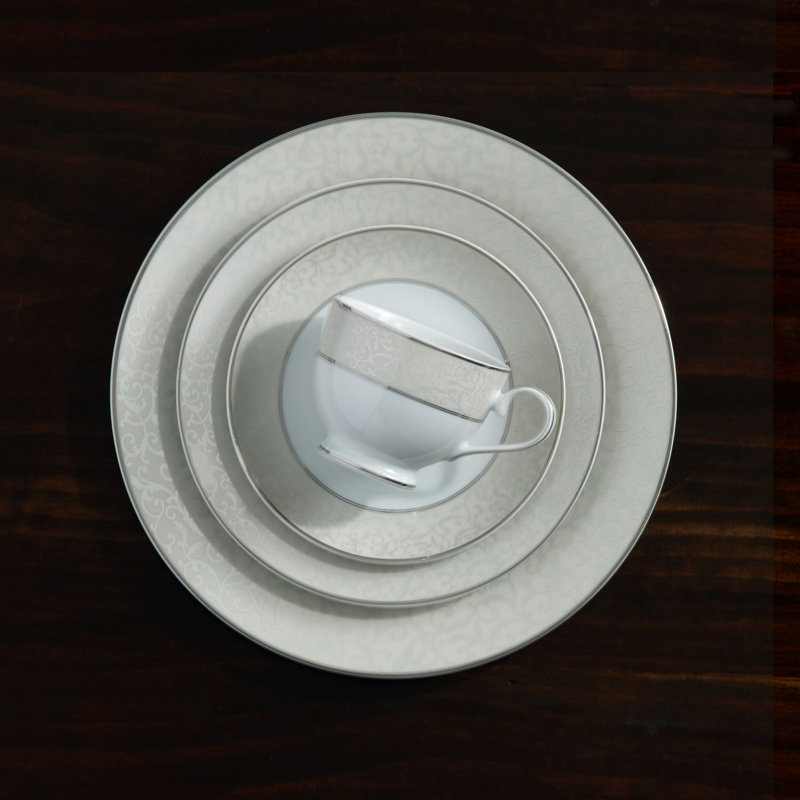 Mikasa Parchment 40-Piece Porcelain Dinnerware Set, Service for 8