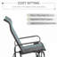 Fauteuil oscillant de patio - conception ergonomique