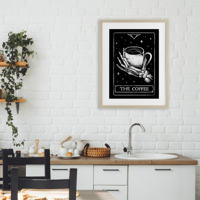 «The Coffee Tarot Card», reproduction imprimée sous verre, conception par EduEly Designs