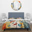Ensemble de housse de couette vert Mid Century Mod Nature III - Abstract Midcentury-107146667