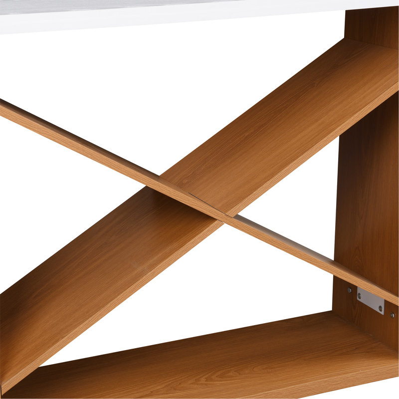 Console Farmhouse avec design et rangement amovibles