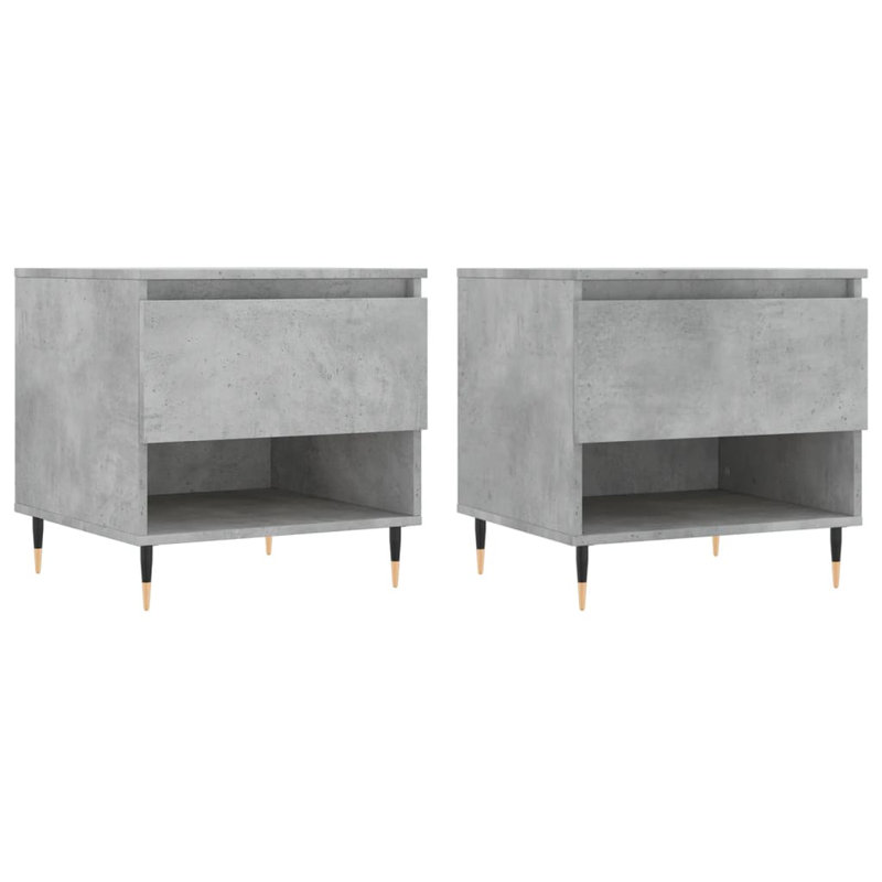 Coffee Table with Storage, Concrete Grey