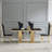 Granit Unfinished Metal Base Dining Table-99841144-99841143
