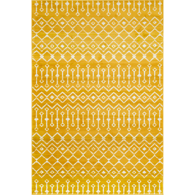 Tapis contemporain Aemtenan couleur moka, Rectangle 6 pi x 9 pi