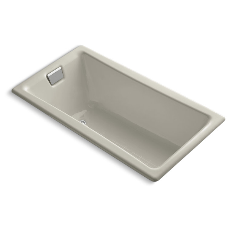 Tea-for-Two for Two 60" x 32" Drop-In Soaking Bathtub, Sandbar