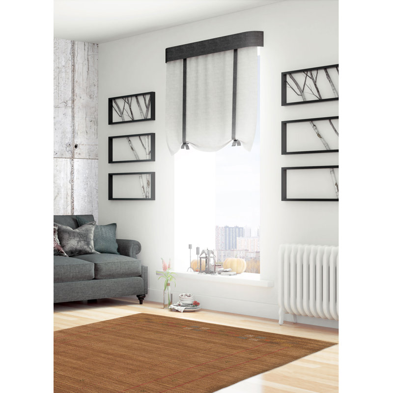 Tapis brun Kashkuli Gabbeh 6 pi 2 po x 9 pi 5 po