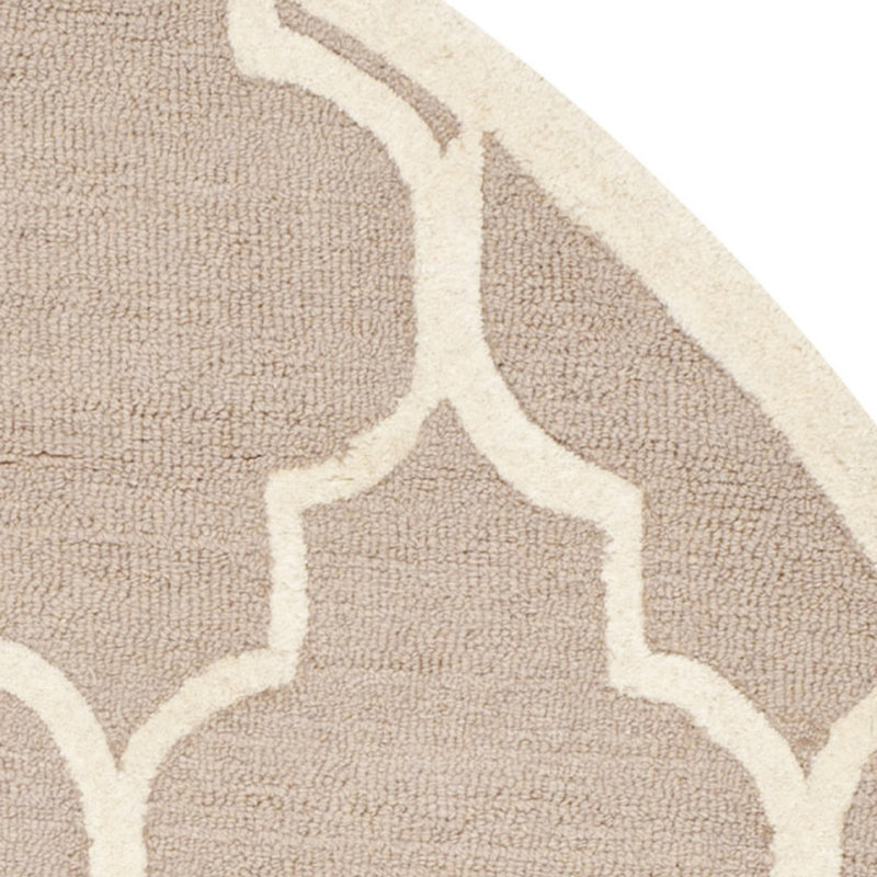 Cannen Hand Tufted Wool Trellis Rug, Rectangle 4' x 6'