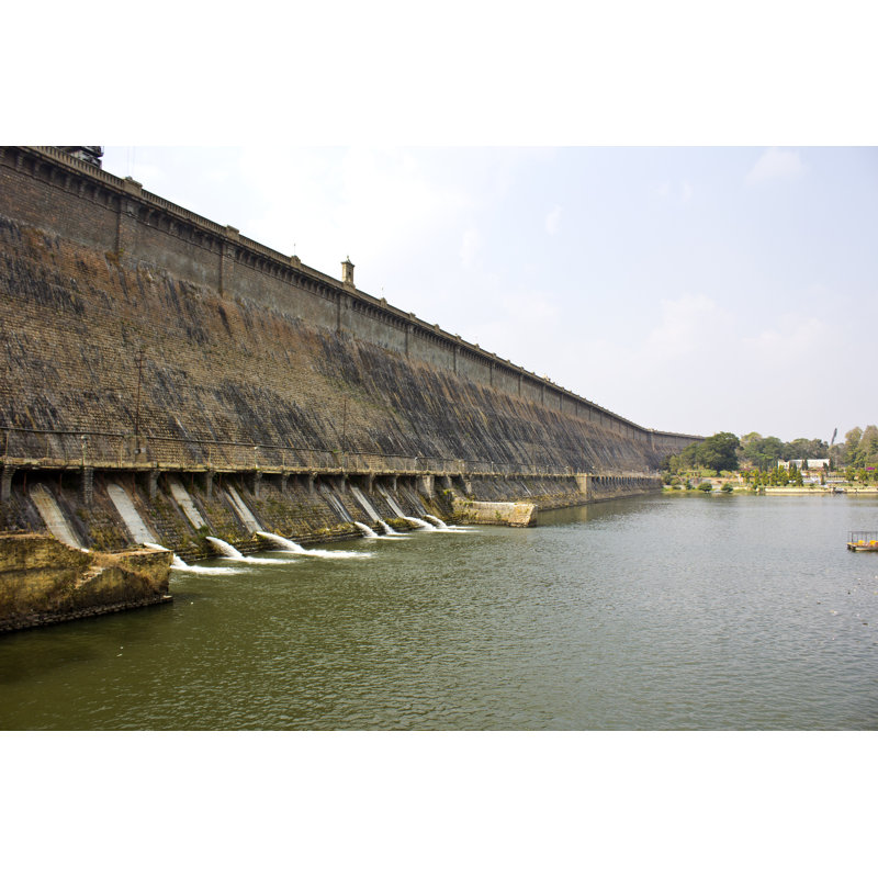 Bouffard Krishnarajsagar Dam - Wrapped Canvas Print, 81cm H x 122cm W x 3.8cm D