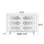Commode décorative en métal 6 tiroirs