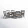 Milnor Rectangular 6 - Person 64'' Long Outdoor Patio Dining Set Furniture with Cushions