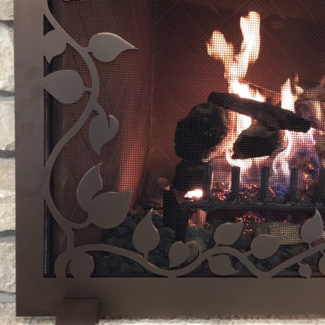 Pare-étincelles 1 panneau Hearth Craft, H 32 po x l 43 po x P 1 po, Bronze solaire