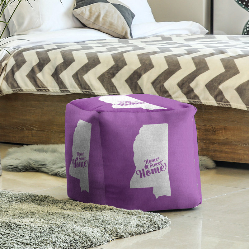 Repose-pieds à cubes jackson jackson home, Violet