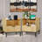 Arlen Modern Bedside Table with Charging Station & Glass Top â€“ 1-Drawer Nightstand,2Pcs-83597252-83597253