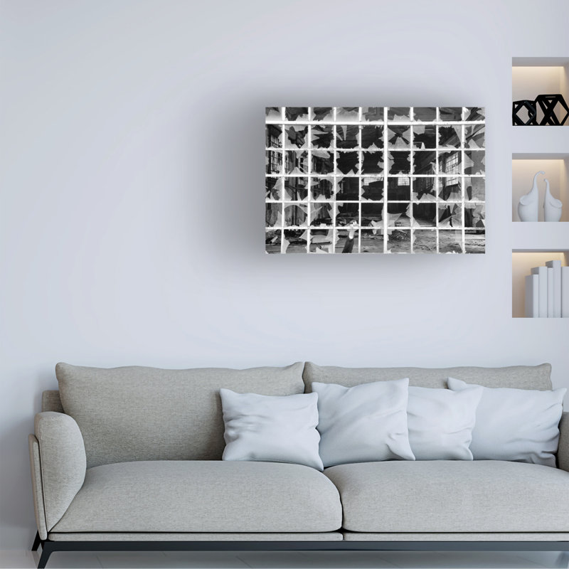 Art mural sur toile tendue, "Aide" de Carlo Ferrara pour décoration de salon, de chambre à coucher ou de bureau - 30 x 47