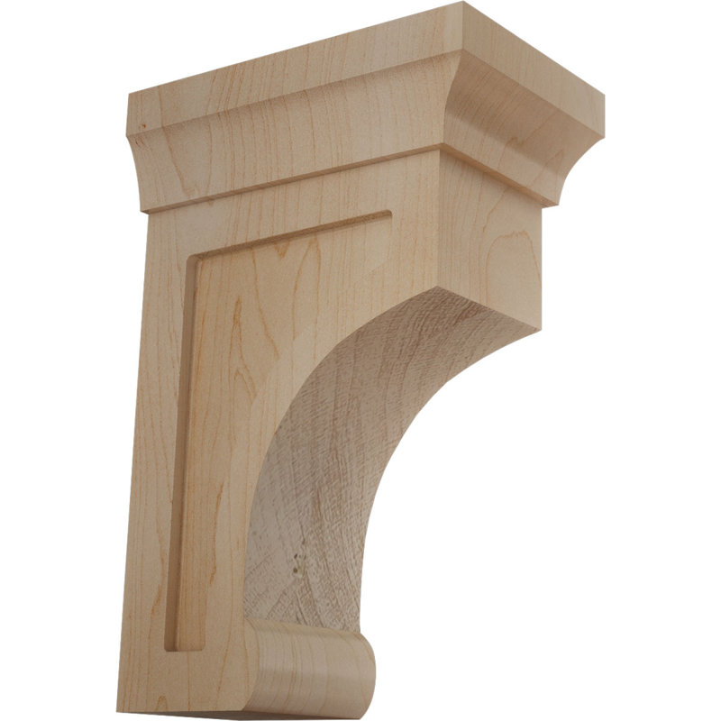Petit support en bois Gomez l 2 1/2 po x P 4 po x H 6 po, H 6 po x l 2,5 po x P 4 po, Érable