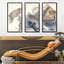 «Approche», ensemble de 3 reproductions encadrées sur toile-315906132-315906133