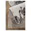 Tapis gris en cuir de vache gris 5 pi x 7 pi