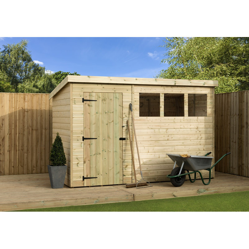 Shiplap Pent Wooden Shed, 10ft. W x 5ft. D