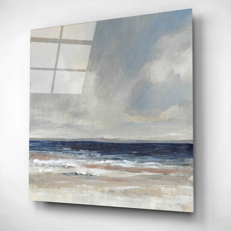 «Distant Land II» par Tim O'Toole, art mural en verre acrylique, H 12 po x l 12 po x P 0,13 po