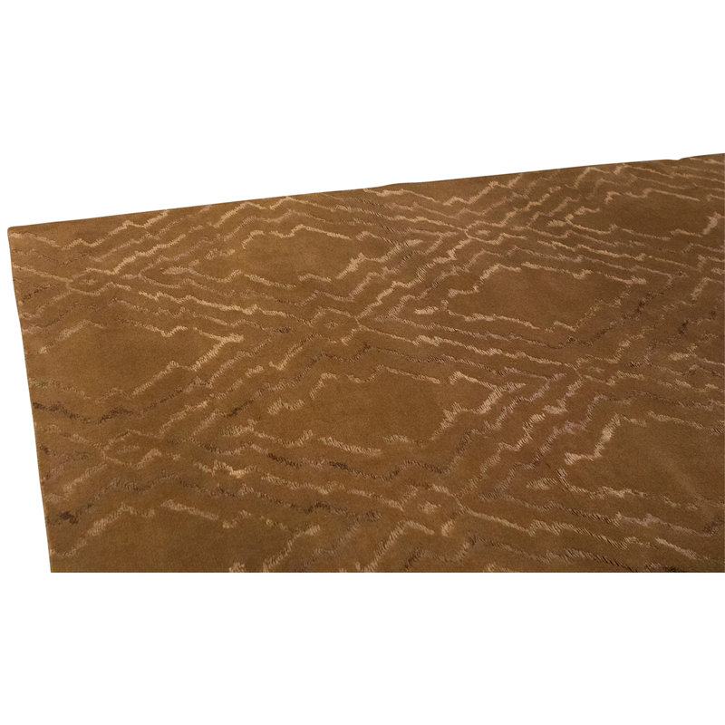 Hand Knotted Area Rug in Green