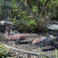 Statues de jardin en cuivre antique 