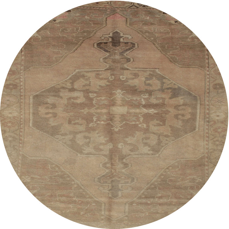 Surface beige contemporaine tapis, Rond 7 pi