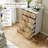 Modern Natural 5 Drawer Dresser – Stylish Wood Chest with Gold Handles, Large Storage Drawers, Elegant Organizer for Bedroom, Living Room, Entryway-1495327530