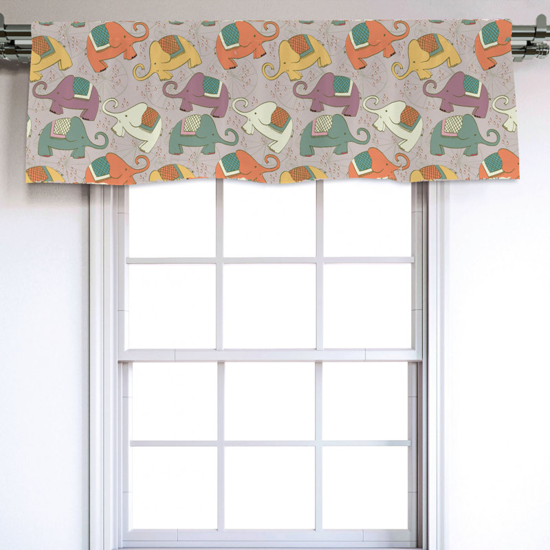 Sateen Ruffled Window Valance