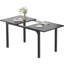 Ensemble de table de salle à manger extensible avec 2 chaises rembourrées-1207793930