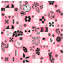 Couvre-lit matelassé rose à motif floral abstrait toutes tailles-129089524