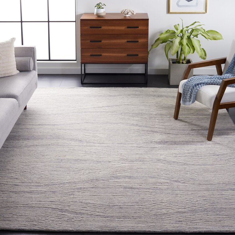 Cowan Ivory/Grey Tufted Wool Rug - Home Smith