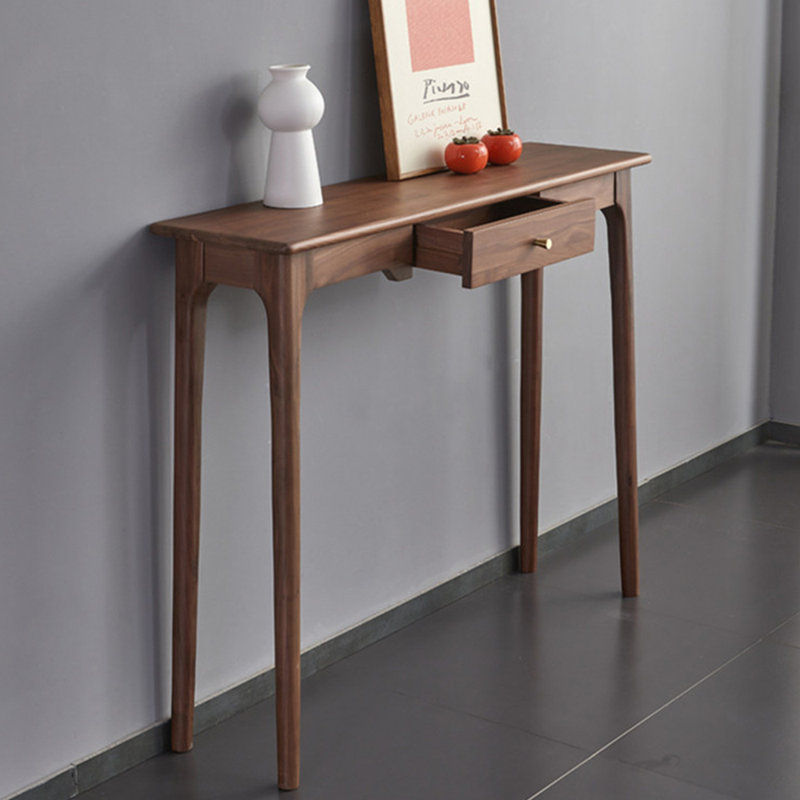 Console brune simple de style chinois, H 35,4 po x l 59 po x P 13 po