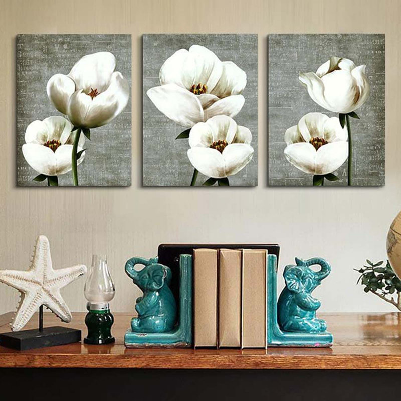 3 Piece Wrapped Canvas Print, 40 cm H x 90 cm W