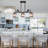3-Light Dimmable Modern Linear Bird Chandelier