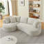 Boneless Modern Curved L-Shape Luxury Sectional Oversized Sofa: Minimalist Design, Comfy Sleeper Couch For Living Room, Apartment & Reception Spaces,No Assembly Required-1886484456-1886483477